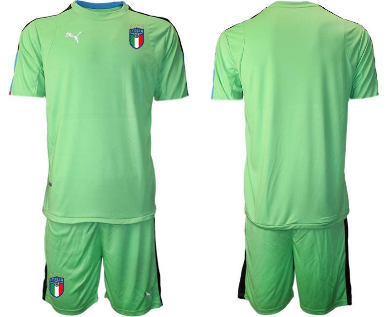 Men 2022 World Cup National Team Italy fruit green goalkeeper blank Soccer Jersey